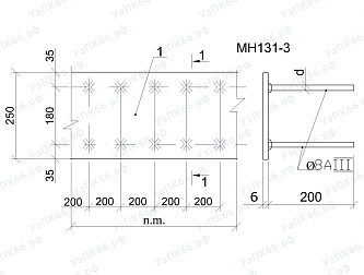 Изделие закладное МН 131-3