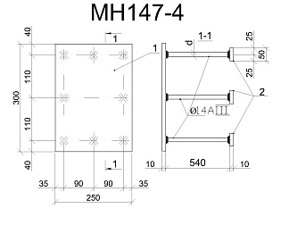 Изделие закладное МН 147-4