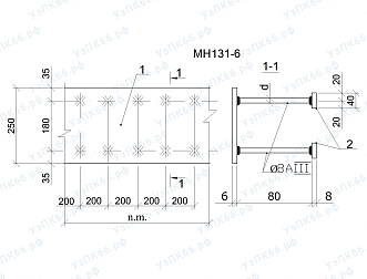 Изделие закладное МН 131-6