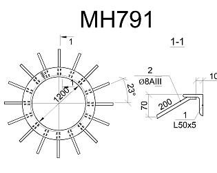 Изделие закладное МН 791