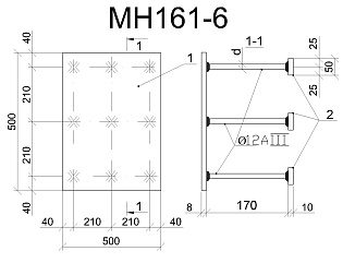 Изделие закладное МН 161-6