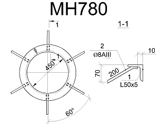 Изделие закладное МН 780