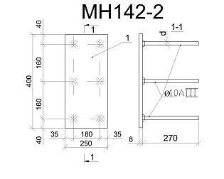 Изделие закладное МН 142-2