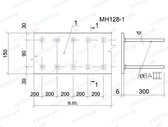 Изделие закладное МН 128-1