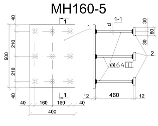 Изделие закладное МН 160-5