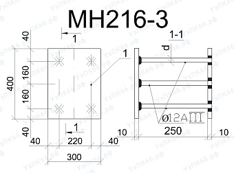 Изделие закладное МН 216-3